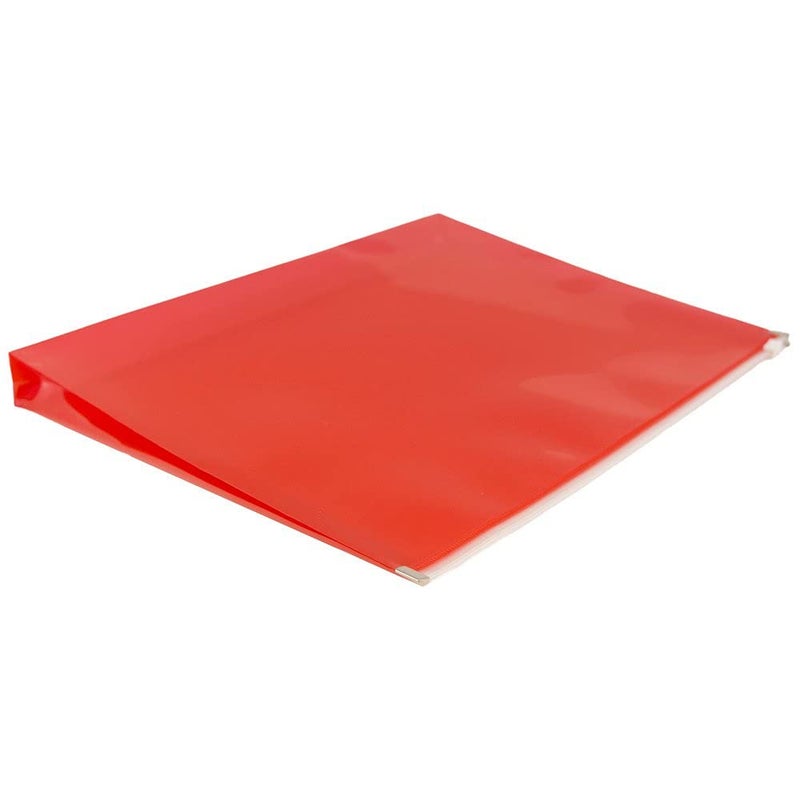 JAM Paper أظرف بلاستيكية من JAM PAPER مع إغلاق بسحاب - كتيب بحجم رسالة - 9 3/4 × 13 - ألوان متنوعة - 6/عبوة - Image 5